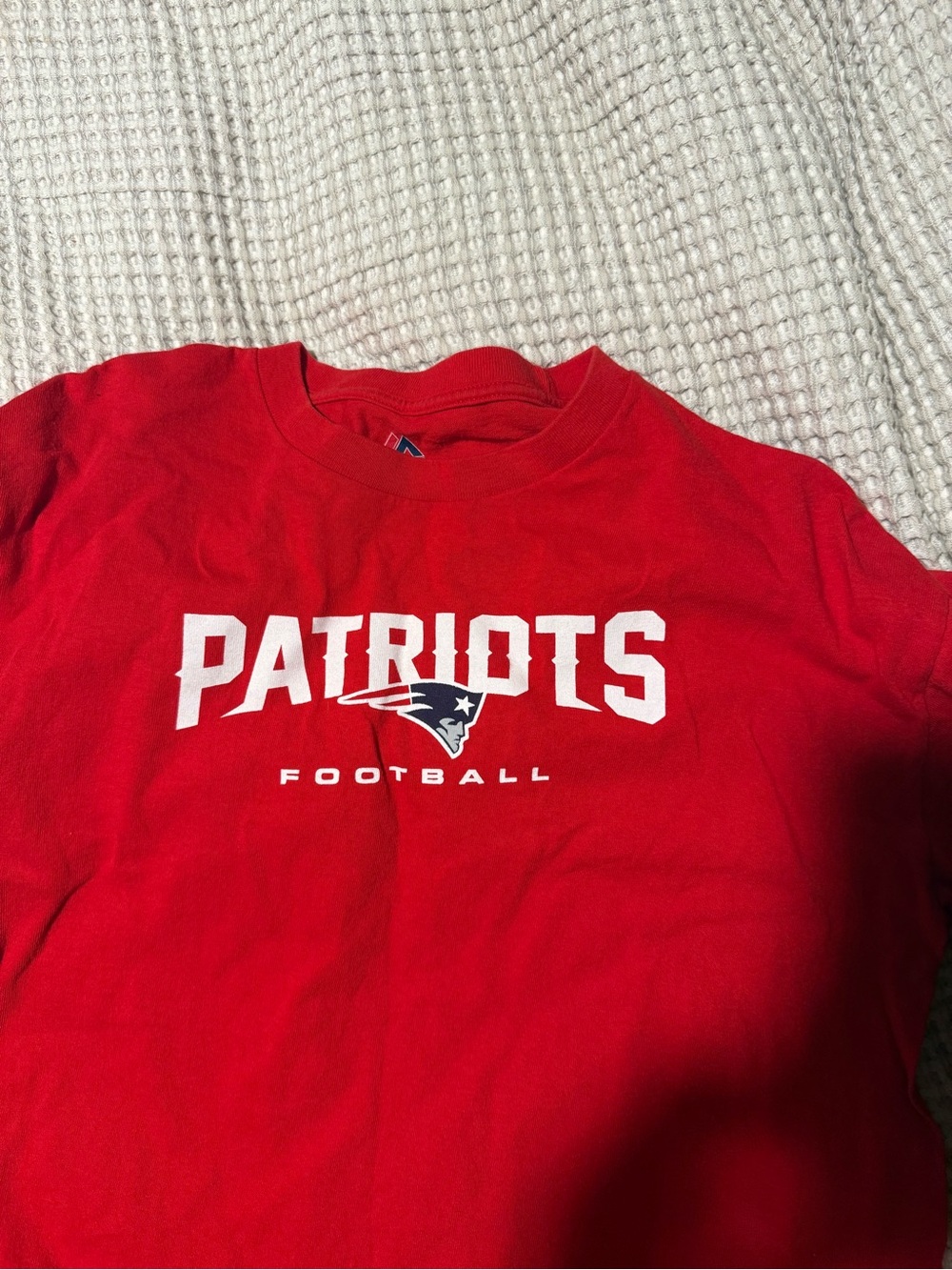 Patriots Red Long Sleeve Team Tee